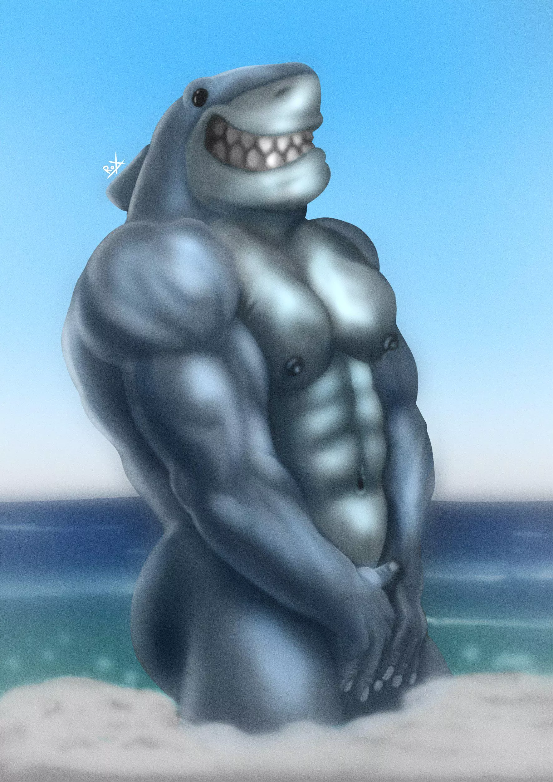 King Shark (Artist:RoxDS1993)
