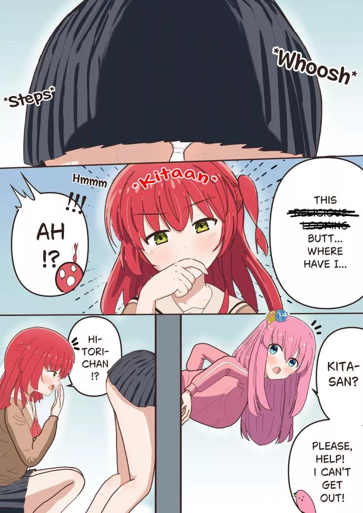 (OC) Bokita stuck in the wall [Bocchi the Rock]