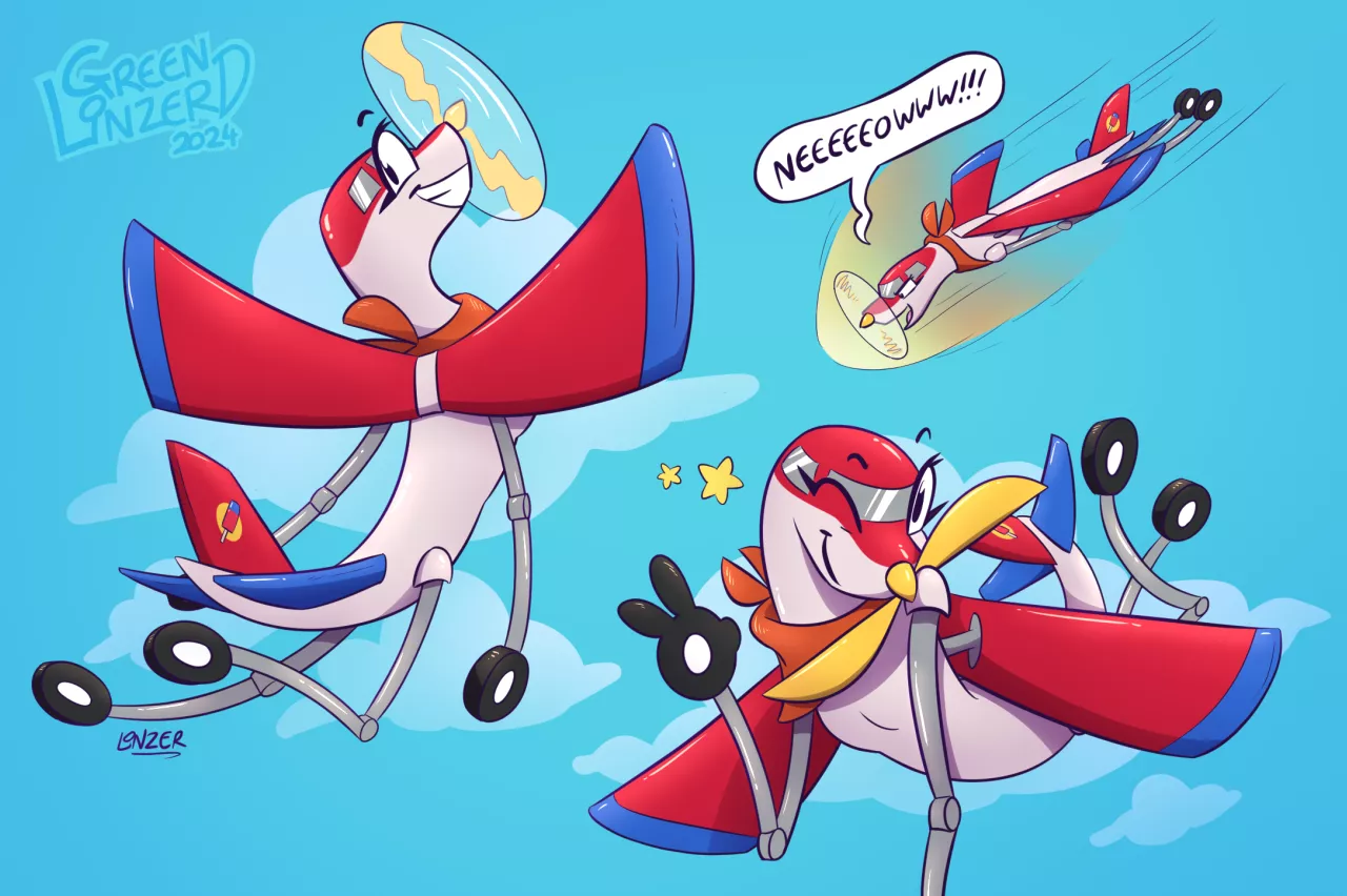 Redesigning another old character ✈️