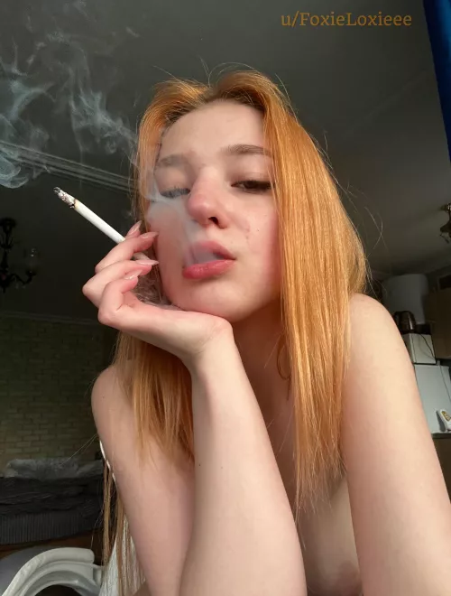 What could be better than a smoking ginger? Only nudesmoking ginger