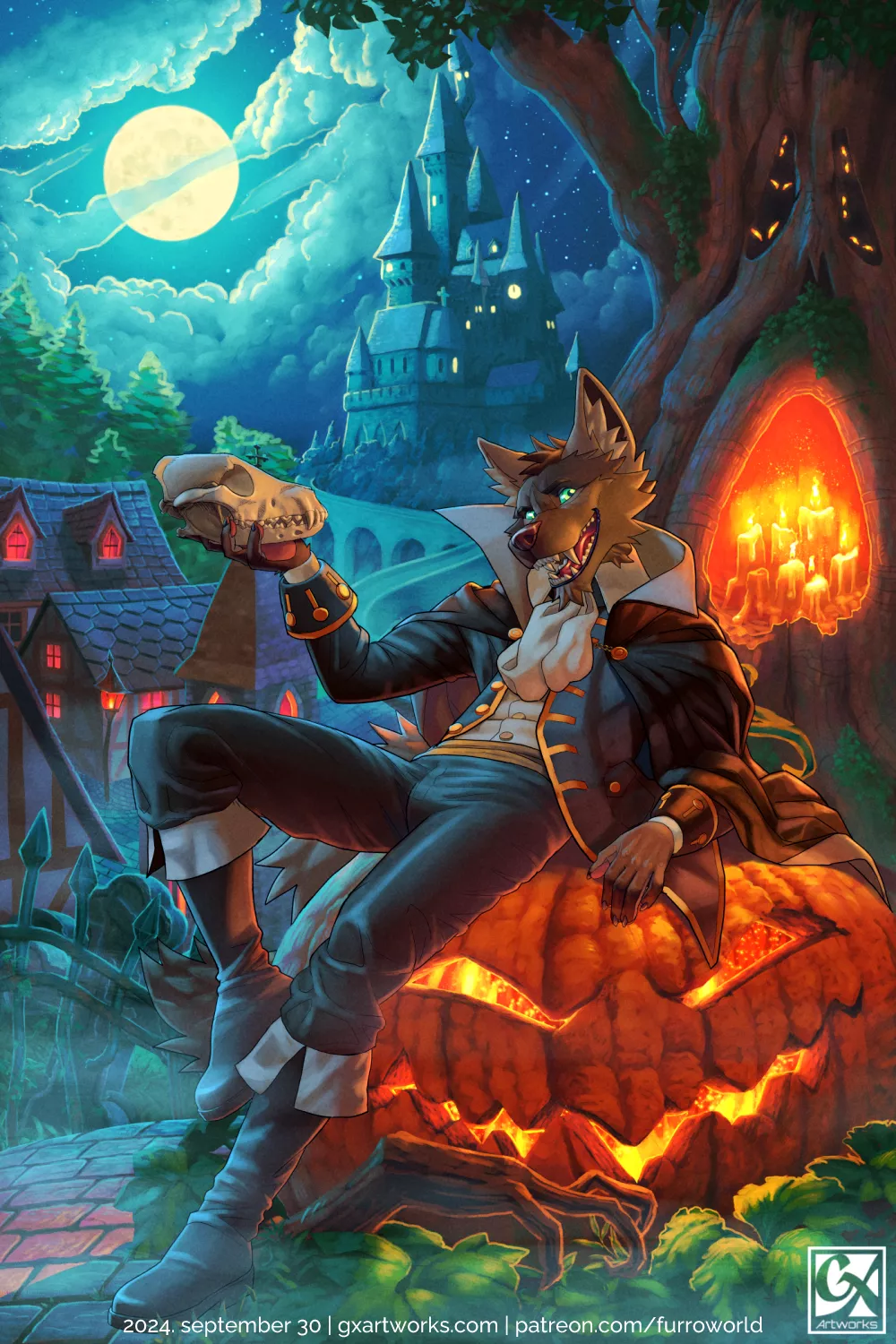 YCH Halloween comission. Claim your slot via PM or in the comments. Art by me. 