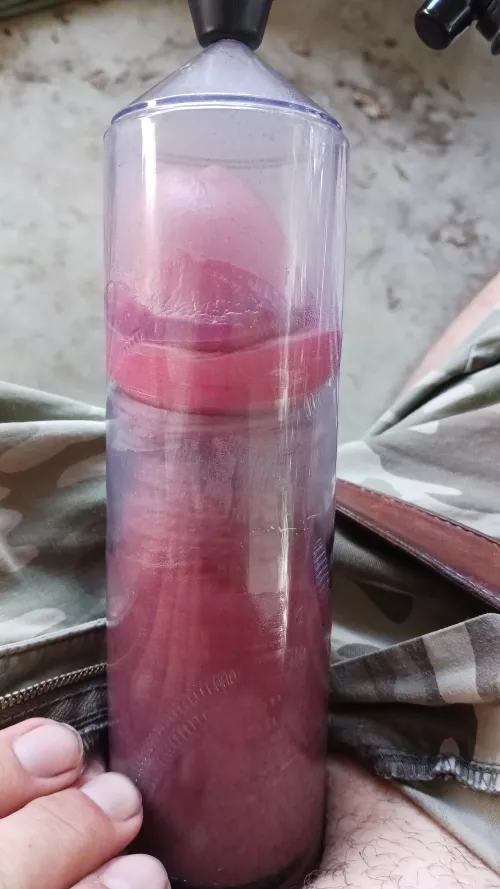 After work pump on the front porch watching cars drive by