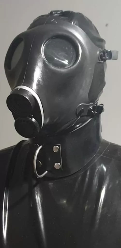 Completely sealed in black latex