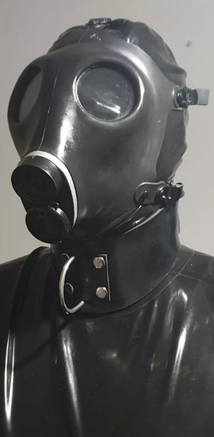 Completely sealed in black latex