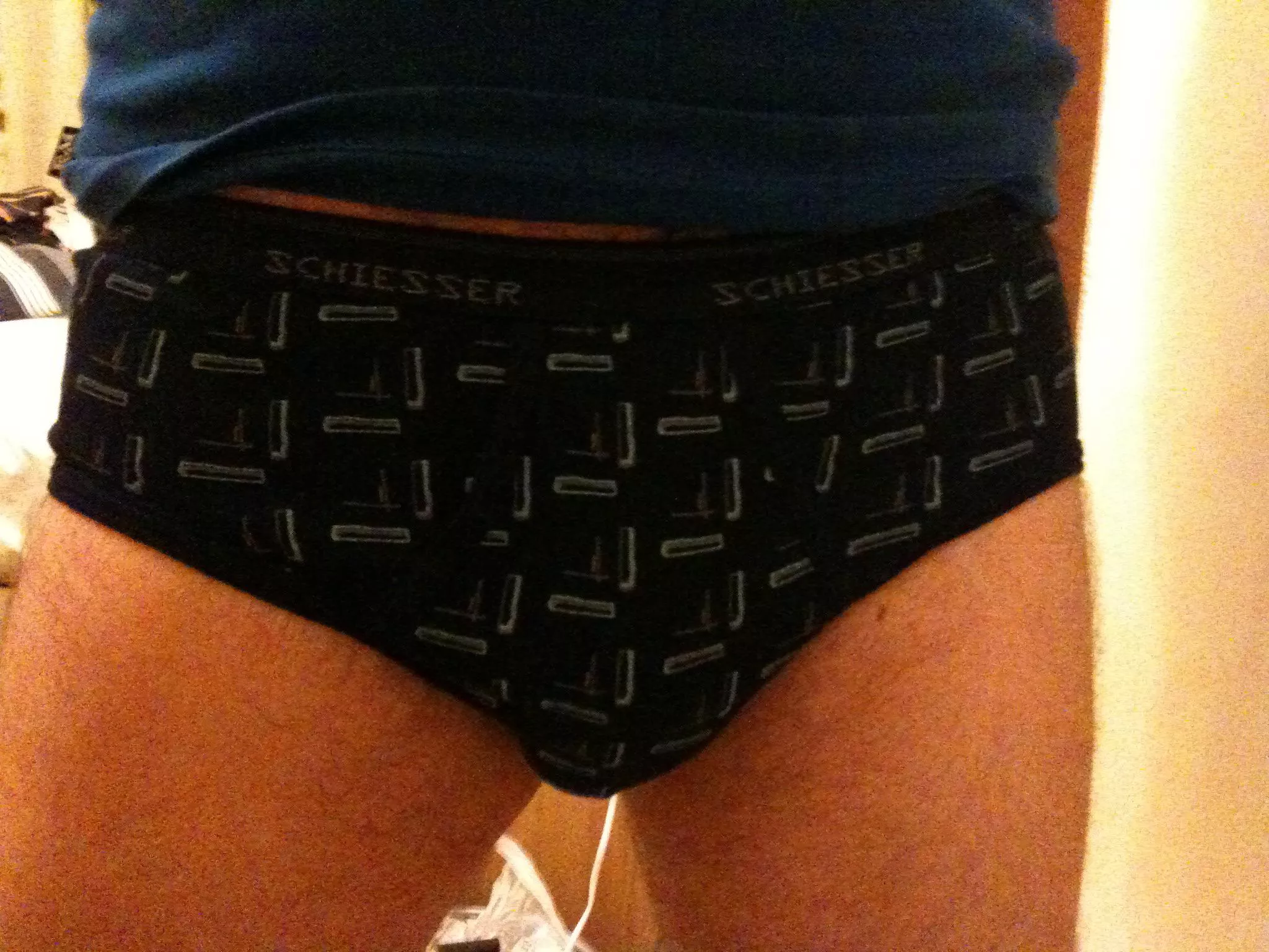 If you think this grainy picture of me looks like it was taken around 2005 on an early camera phone, you’re right. Found this earlier, it’s my first pair of briefs. Do you all remember your first pair of briefs?