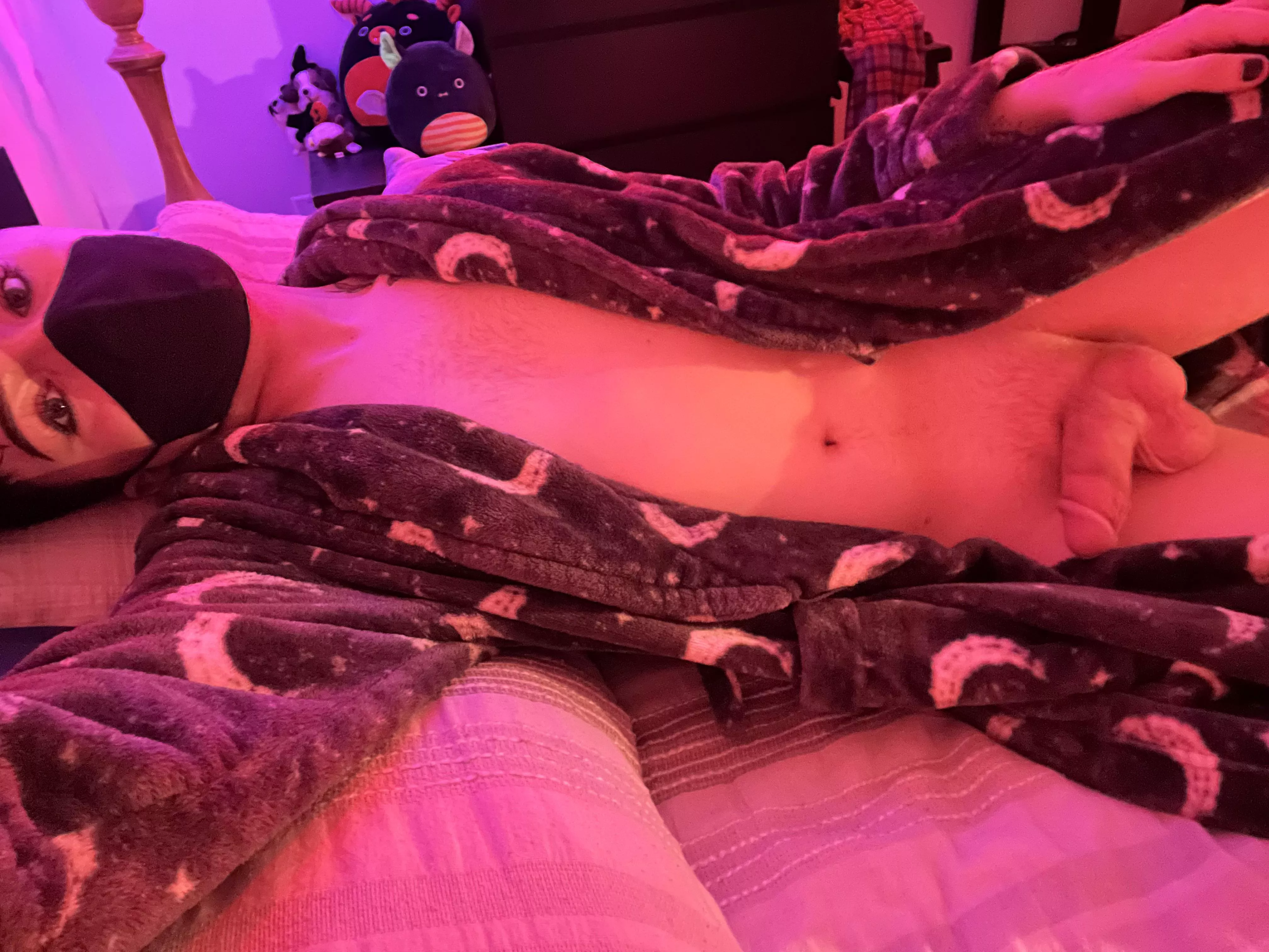 Like what’s under my robe? 😏