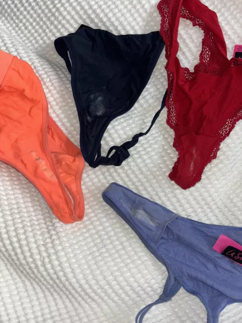 My weekend getaway panties, soo creamyy