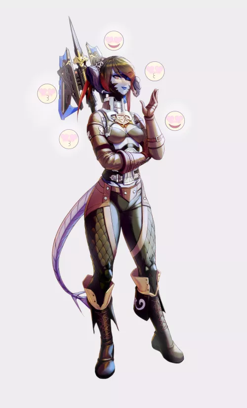 SFW Fish Chick, FFXIV oc of Robromansvoice! Anotha old comm :D