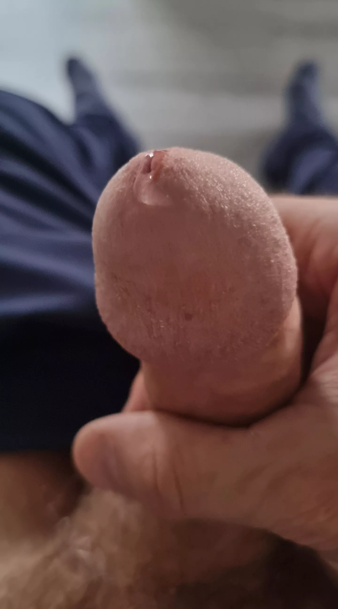 The first drop emerging