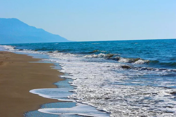 Waves and beach in Turkey