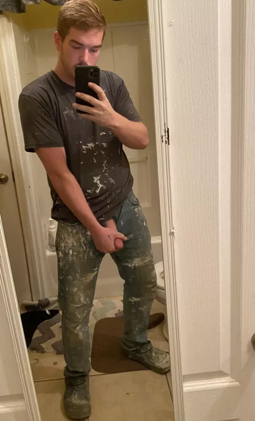 Homeowner said to go to the bathroom and do my thing so I did 