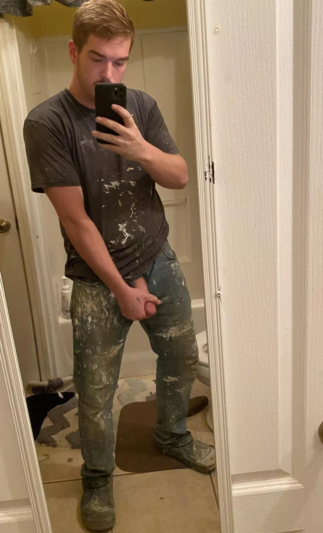 Homeowner said to go to the bathroom and do my thing so I did 