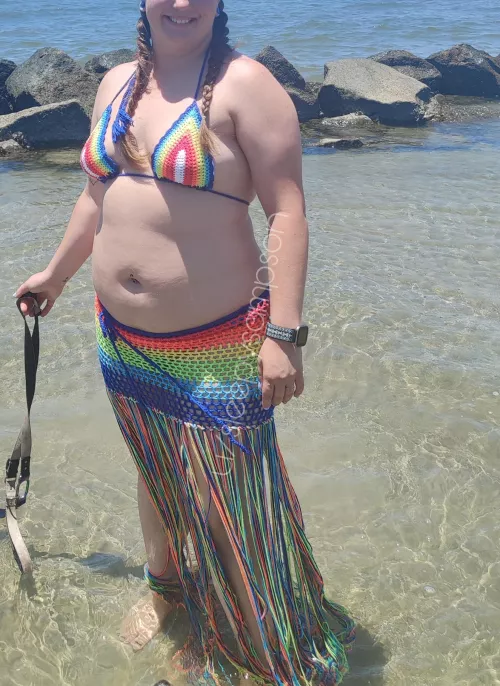 Hoping all the ladies on the beach compliment my outfit 