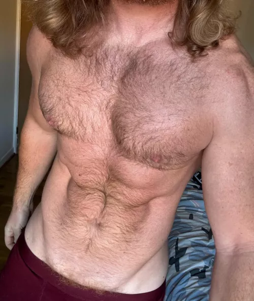 I’m a really hairy Nordic man and great to cuddle on cold winter nights.