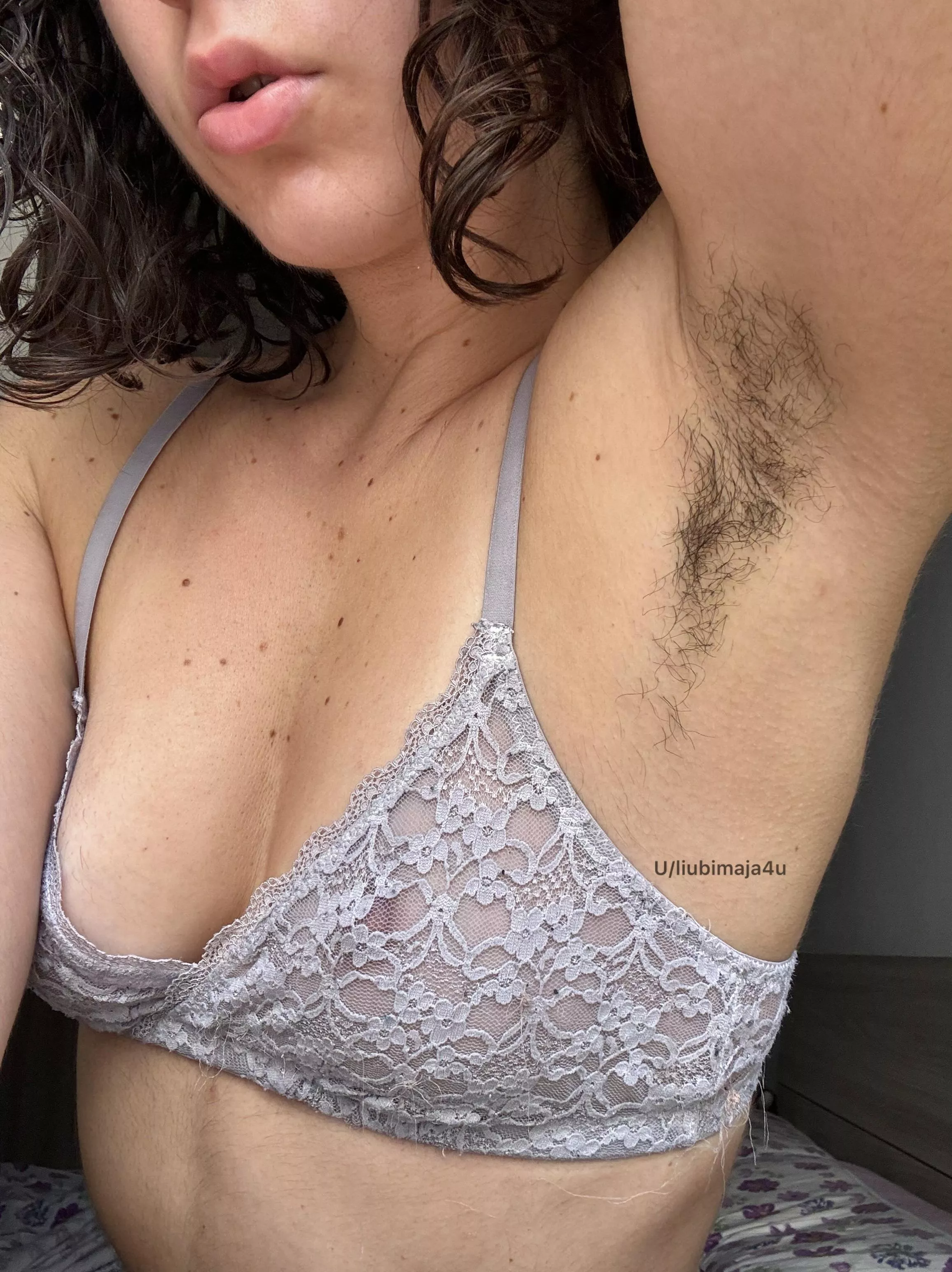 Nothing sexier than my fast-growing armpit hair. 