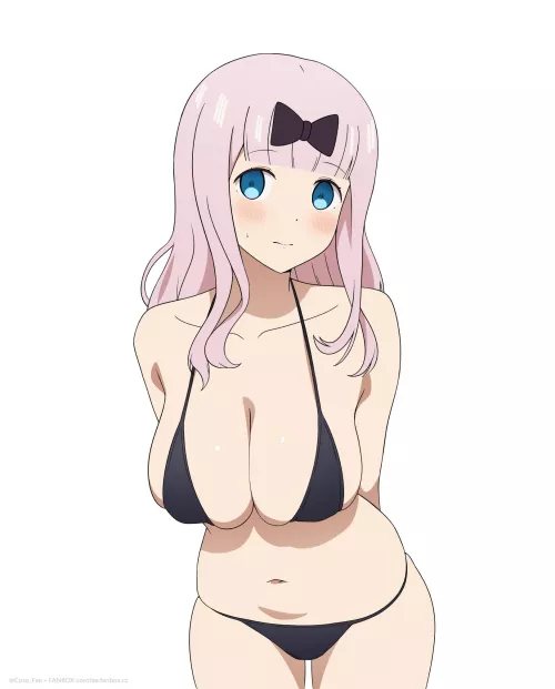 Chika Embarrassed While Wearing Her Micro Bikini [Kaguya-Sama Love Is War]