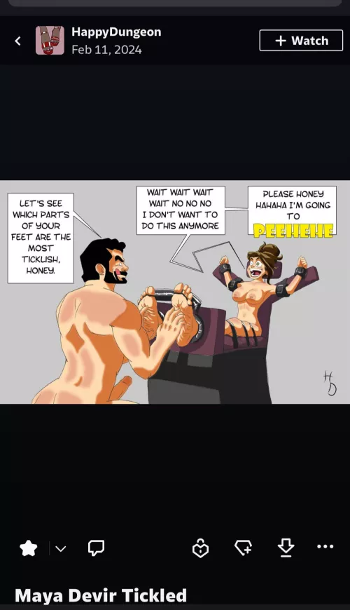 Devir Tickling FanArt from HappyDungeon on Deviantart 