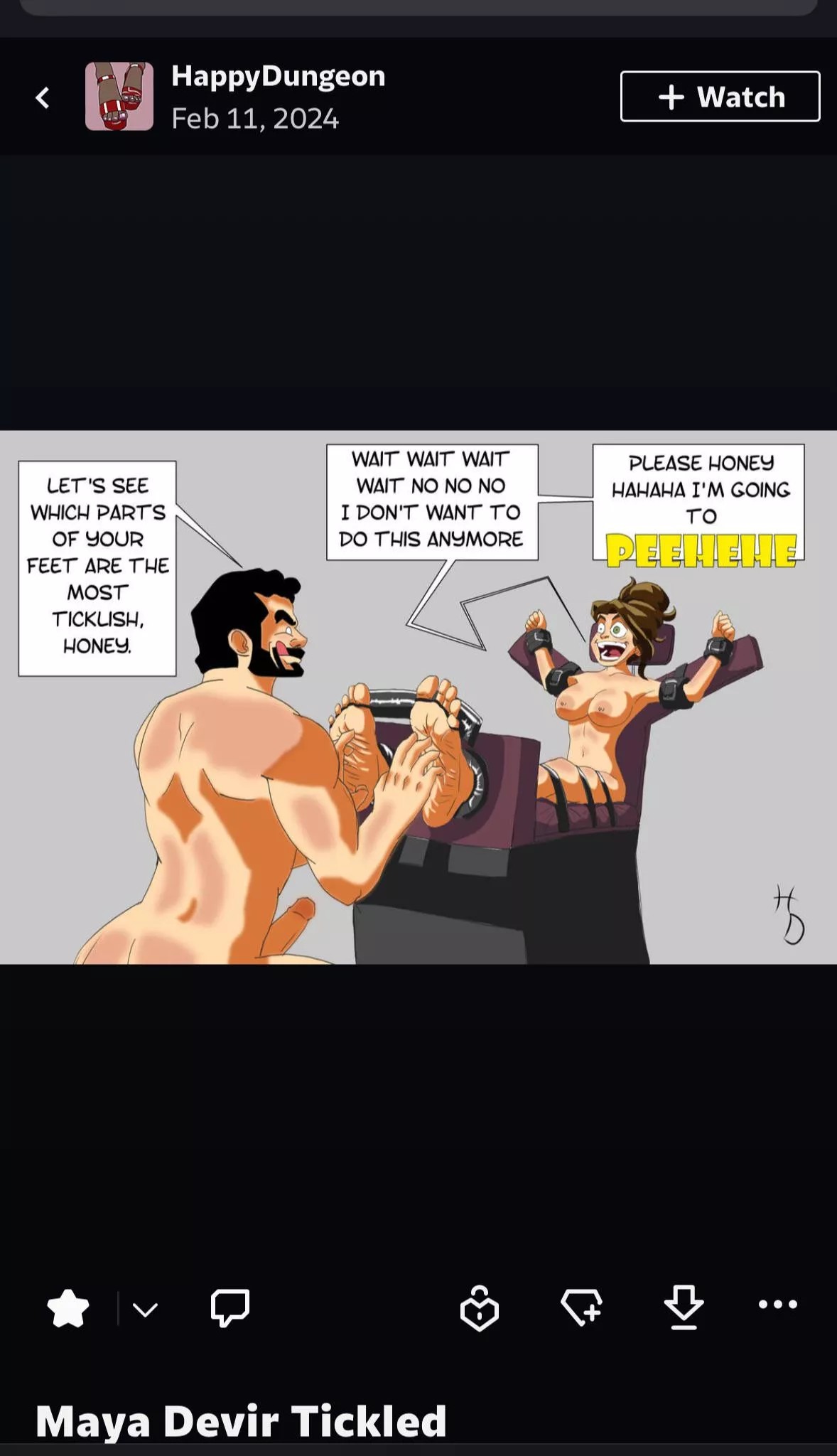 Devir Tickling FanArt from HappyDungeon on Deviantart 