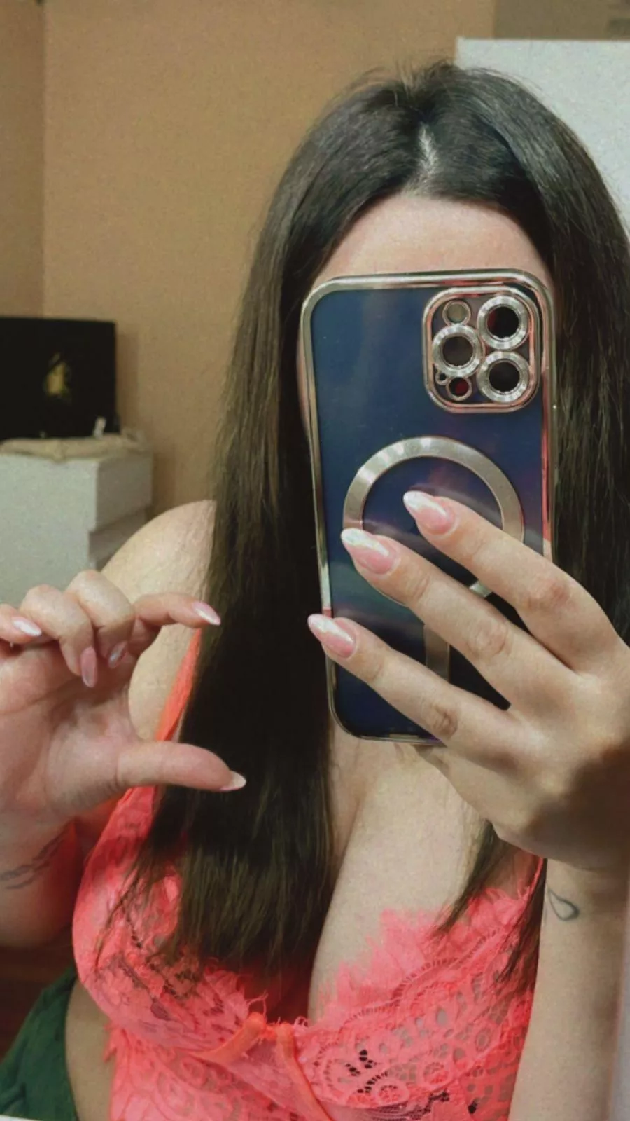 How about I squeeze your little cock with my nails?