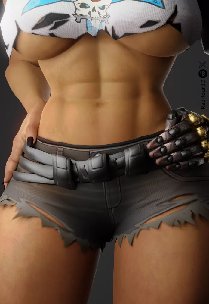 Junker Queen showing off the goods (RedHour3D)