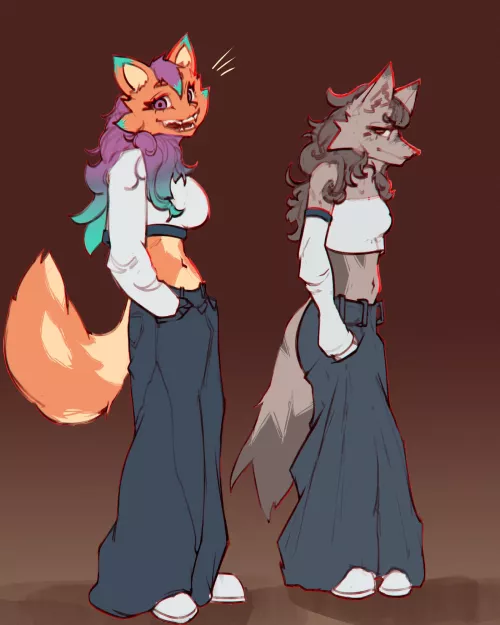 Similar outfit, different vibes (OC)