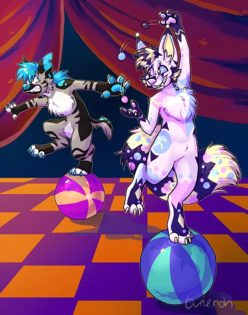 This is my sona goose and my friend Jay in the background! I think they could maybe look a little more fennec like. What’re your thoughts? 