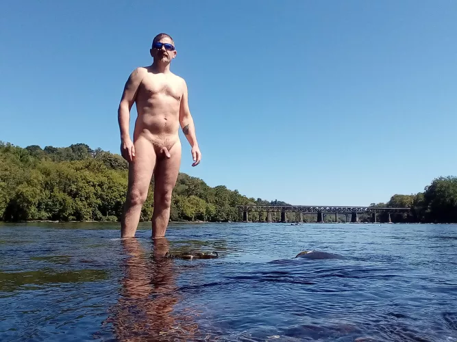 This was a good adventure.  Road across the river was quite busy :)