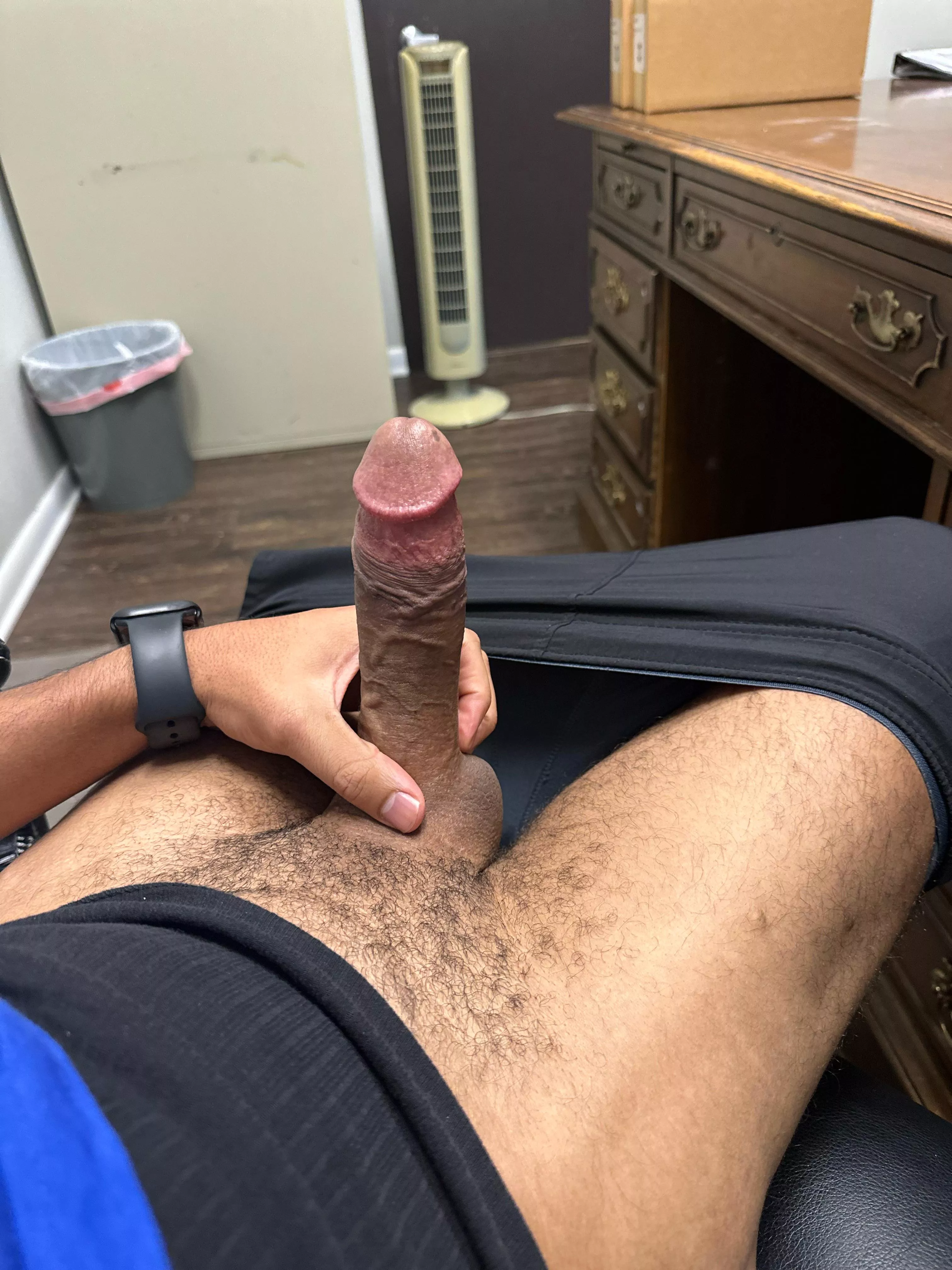 23[m4m] hung college stroking at work. Add me: Adam.west1