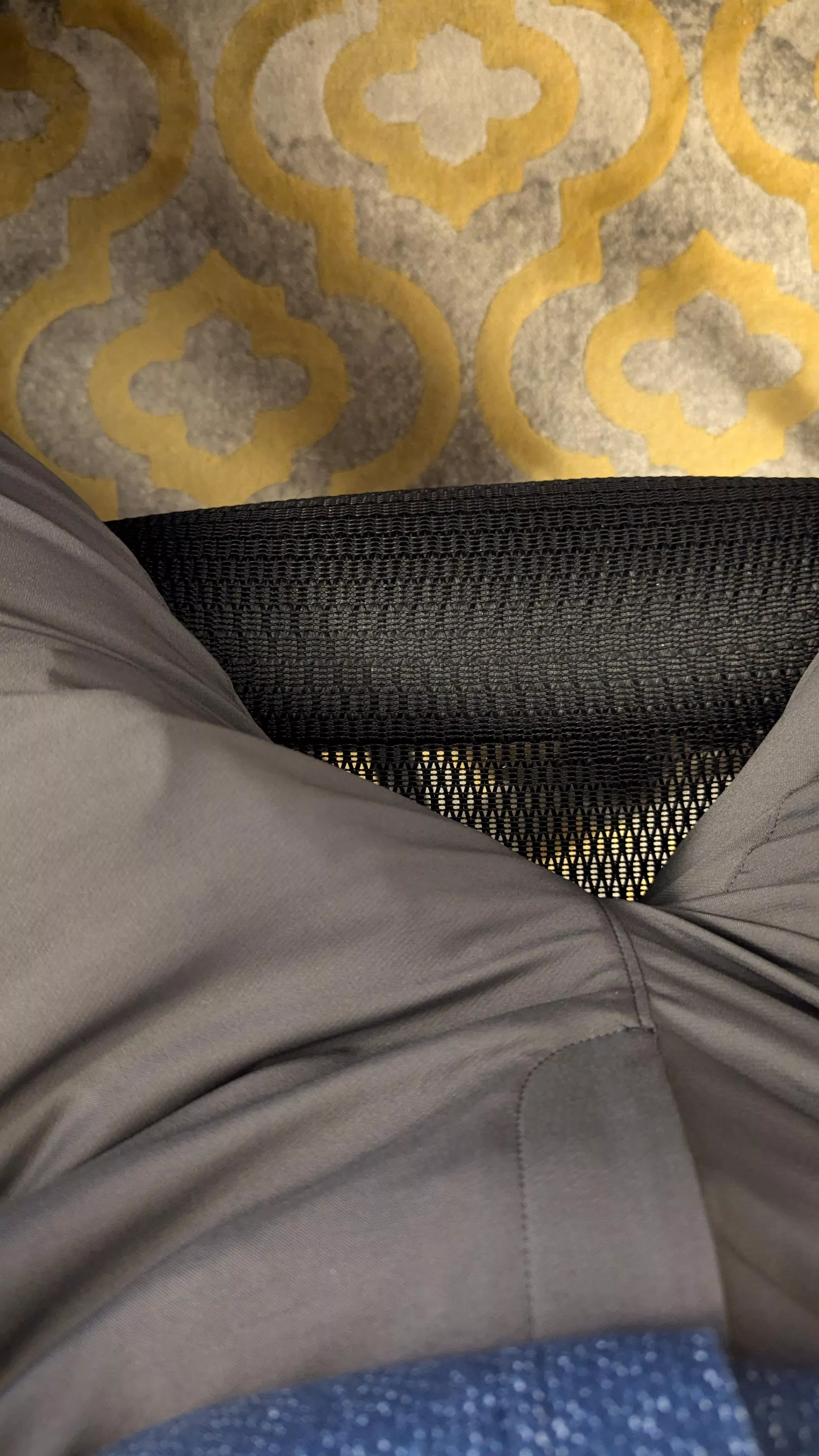 (50) couldn't stand up and leave my office in this state