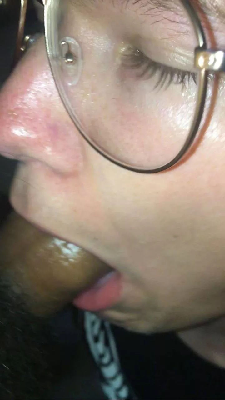 Felt it curve down his throat...