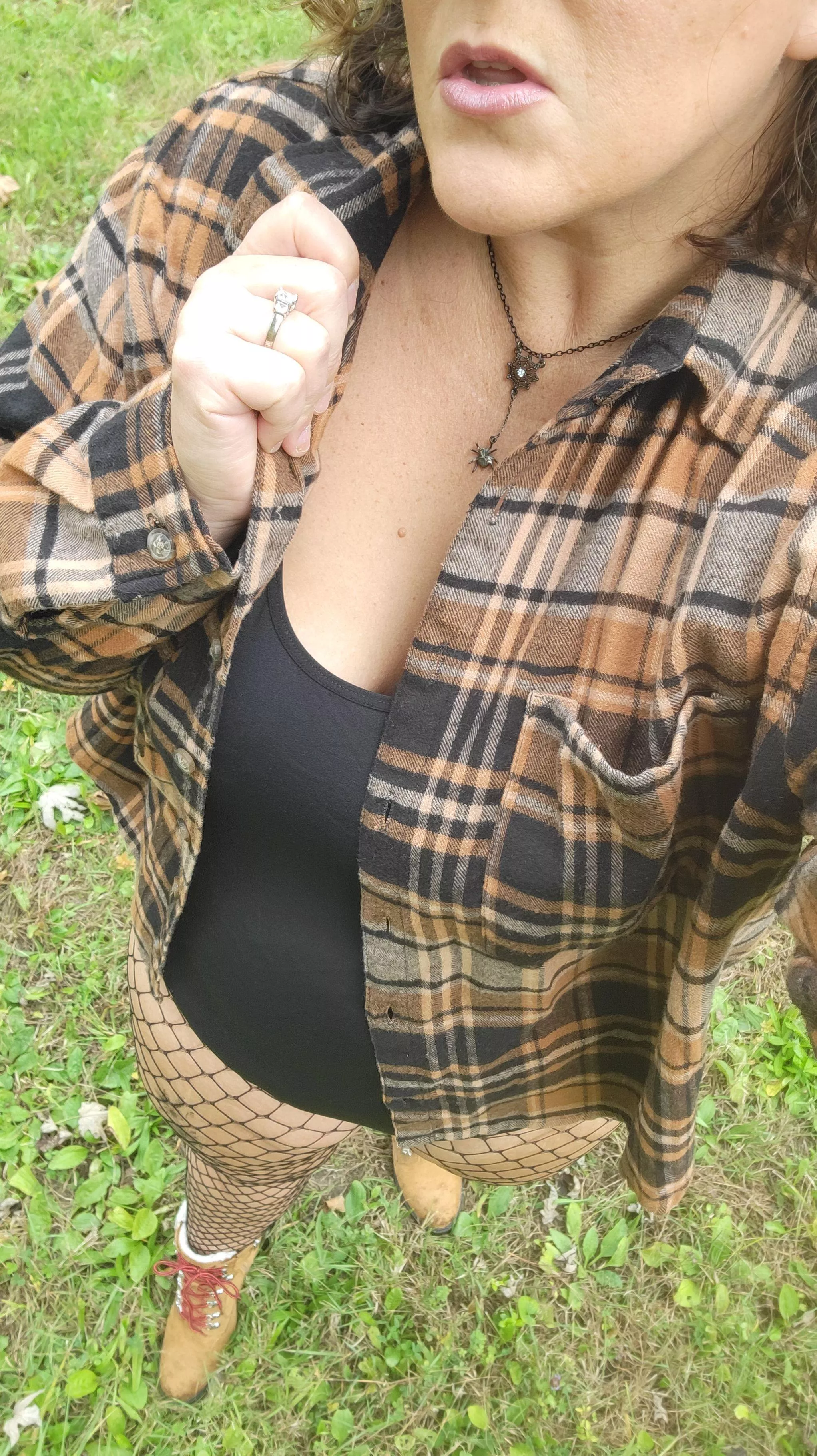 Flannel and Fishnet Friday 