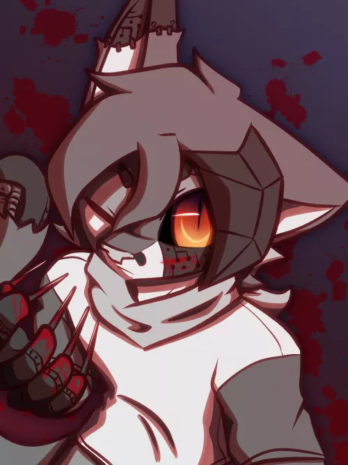 [For Hire][TW: Blood] PsychoTober 4 (Art and Bromine (c) Me)