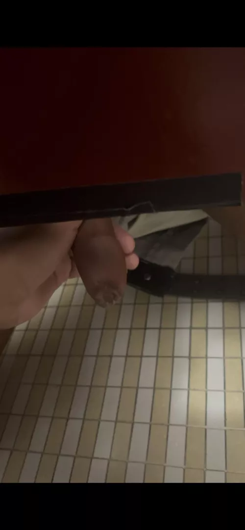 Got lucky at the college bathroom today. 