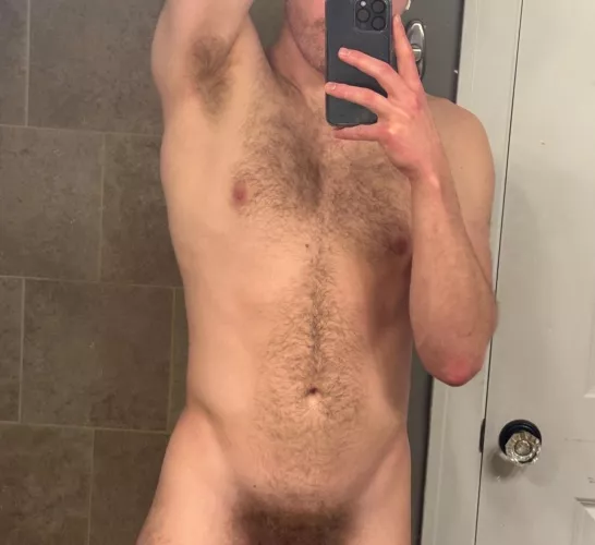 hairy in a few places 