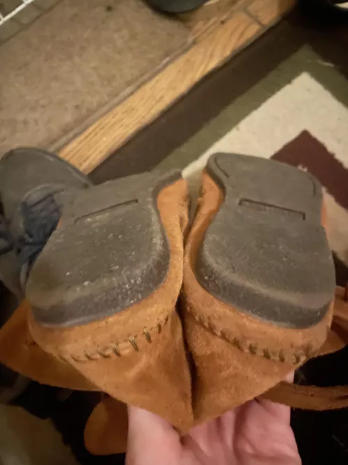 Minnetonka Two Button Hard Sole Boots- Soles Wearing