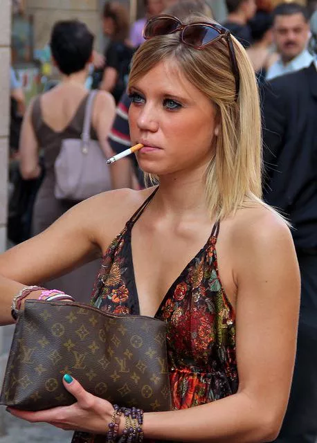Smoking woman