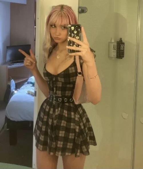 stole one of my sisters sluttiest dresses<3 what do you think?