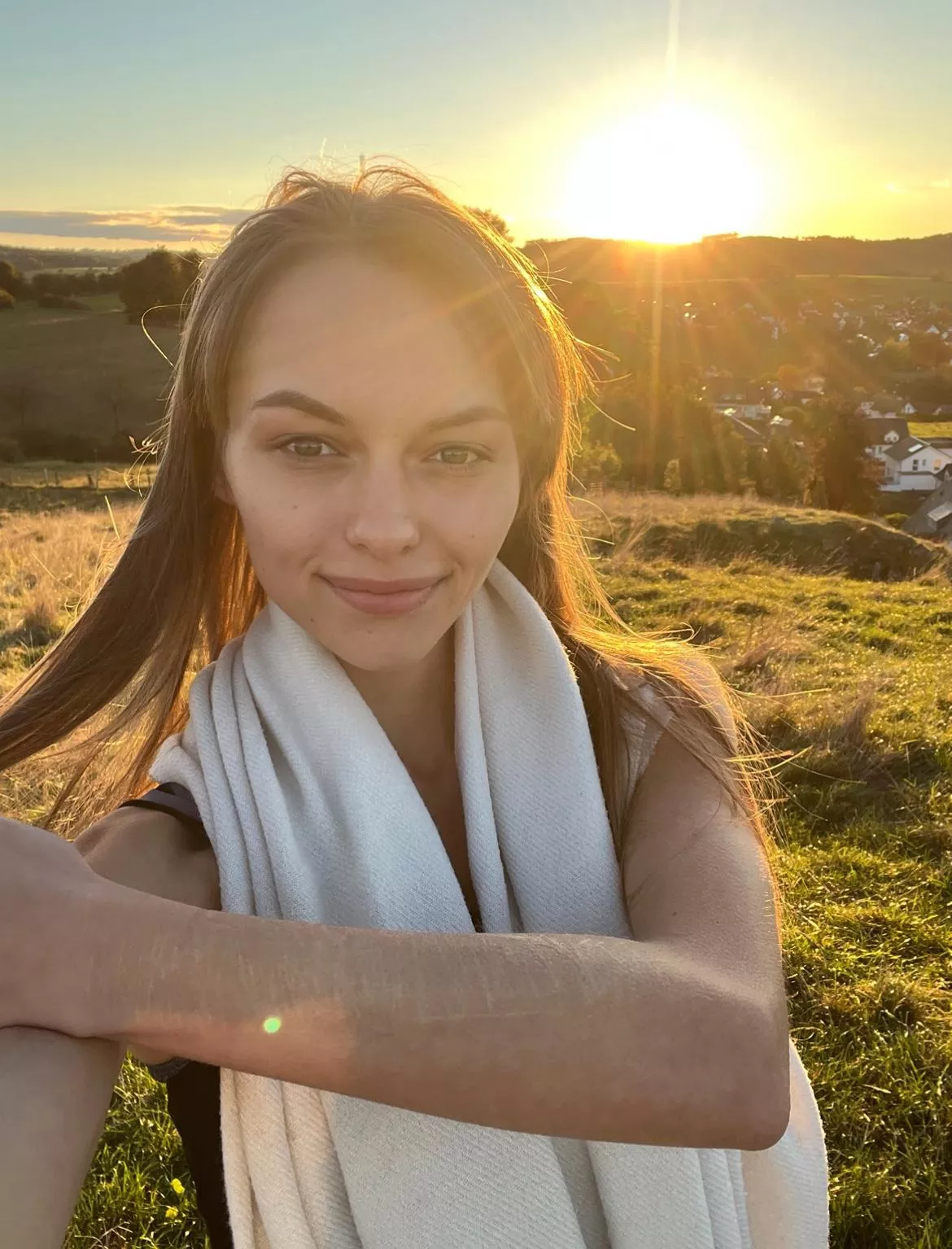 Underarm in the sunset