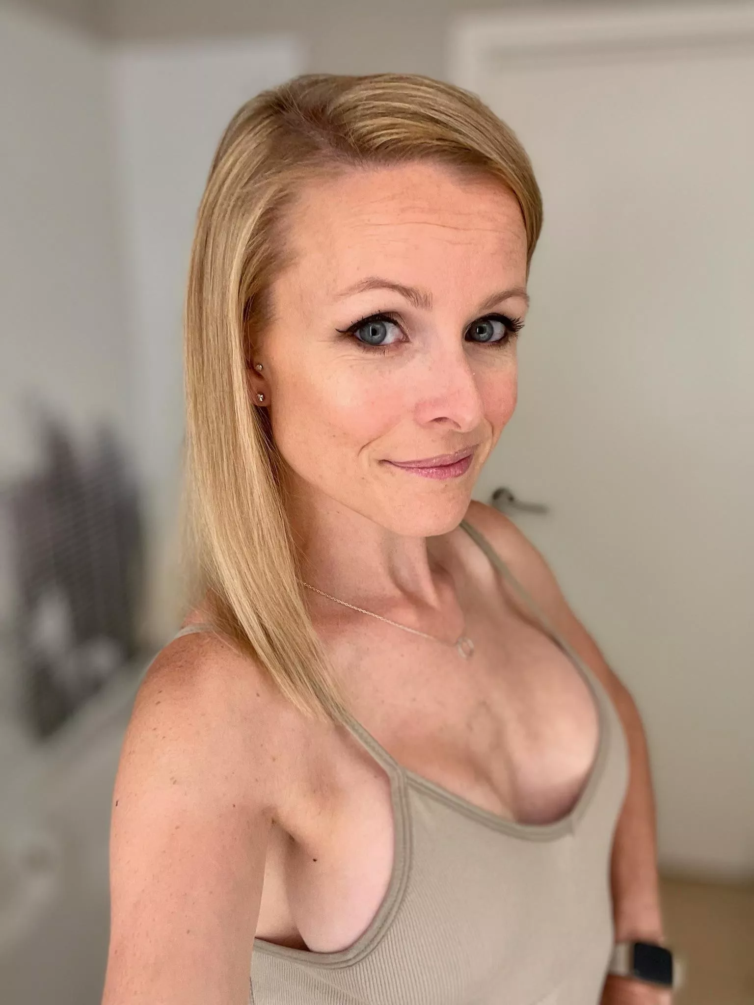 Braless in tank tops is always the best way to go