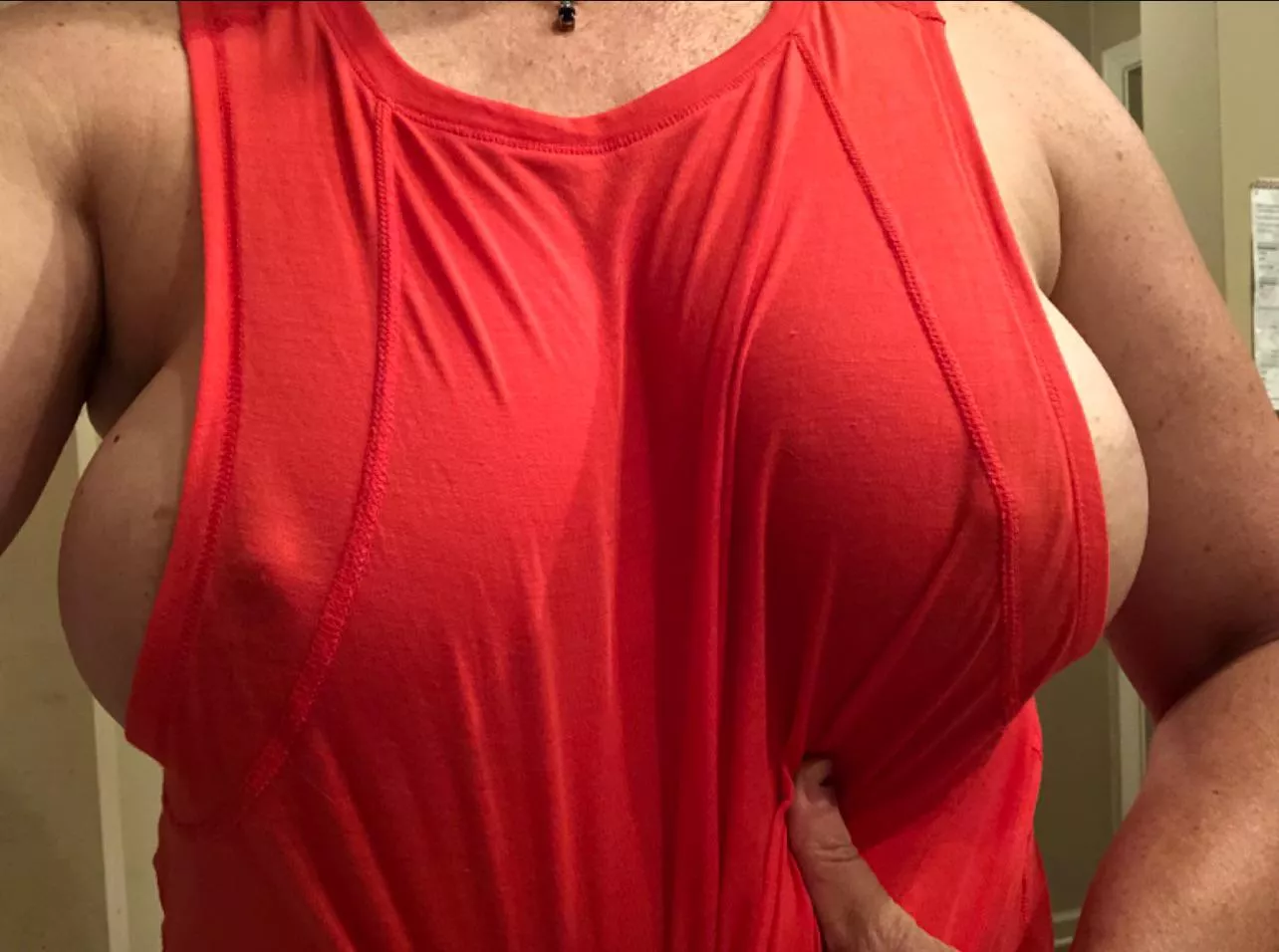 Gym shirt no sports bra