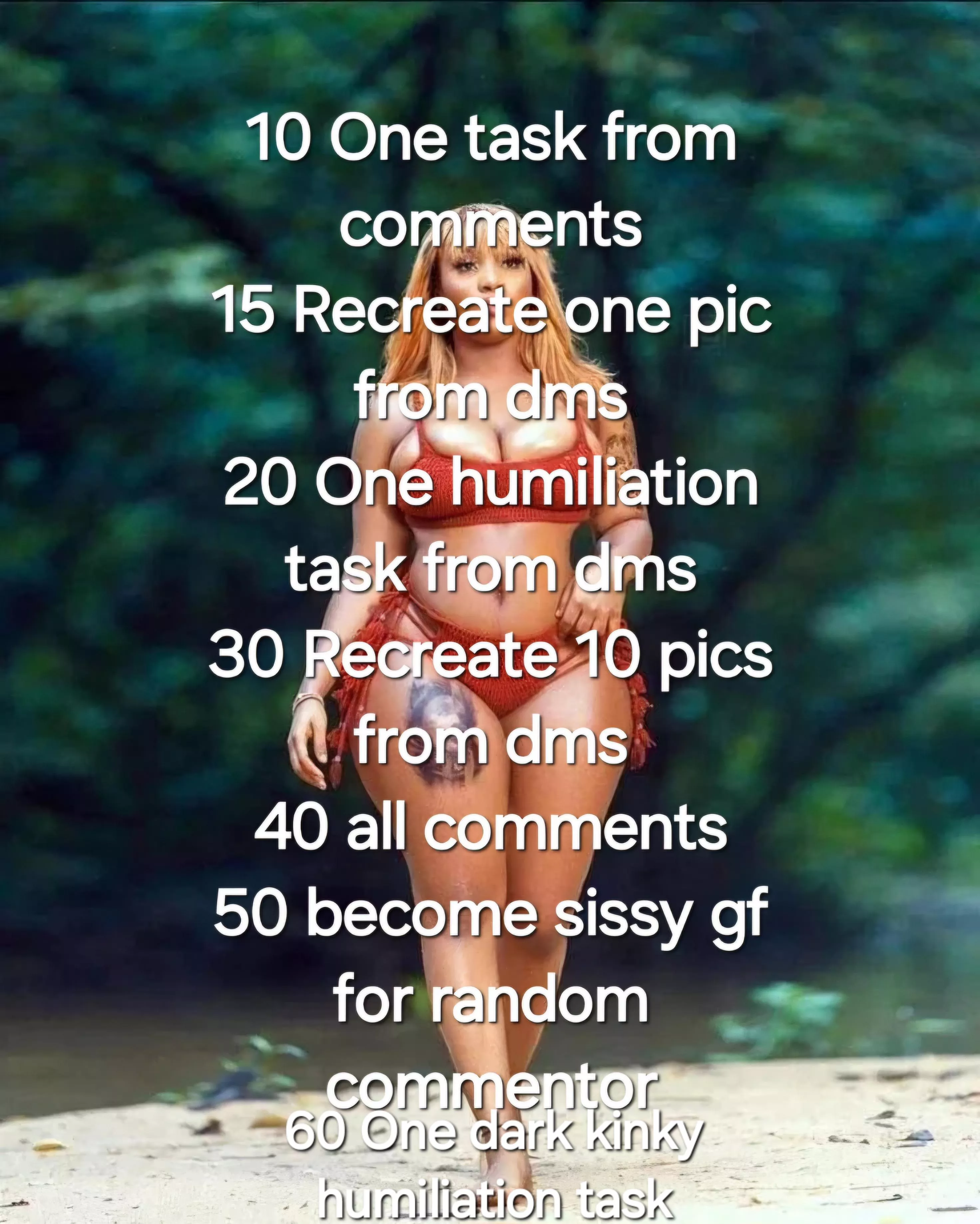 I'm a straight male but for a week I have to be a sissy I lost a bet this post can't be deleted till next week 