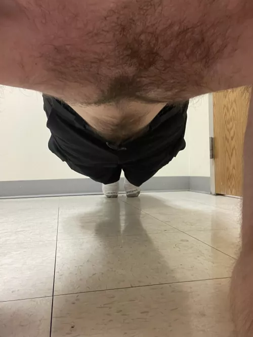 Just some exercises to stay awake on night shift. It’s a good position to practice…