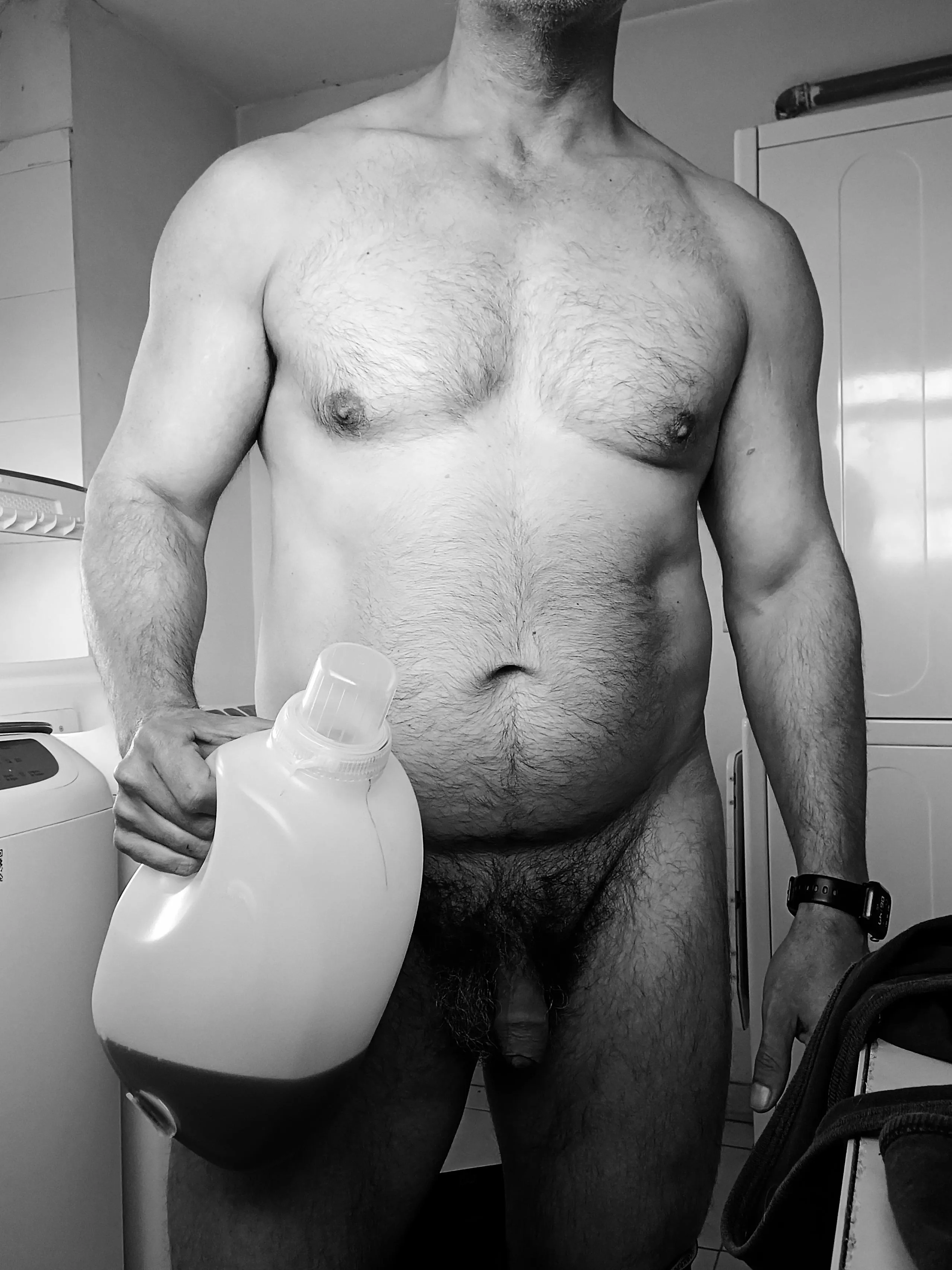 Take off your underwear, boy. Its laundry day...