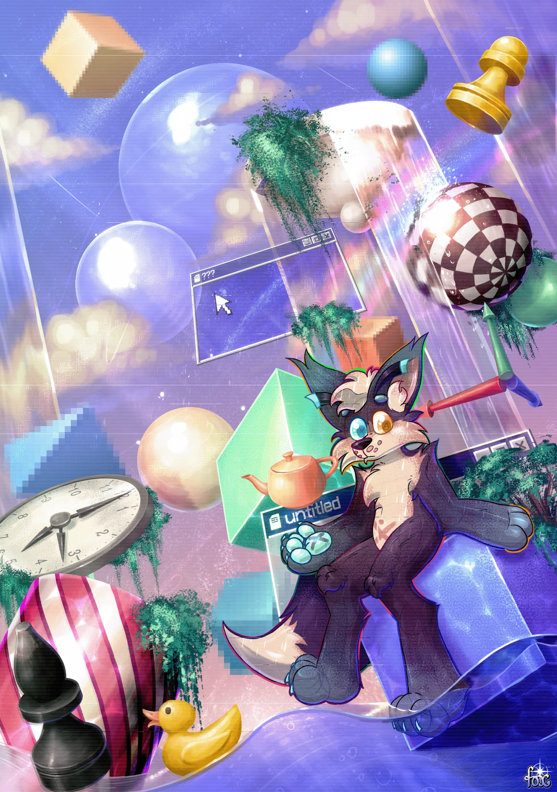 The joy of non-existence (art by me)