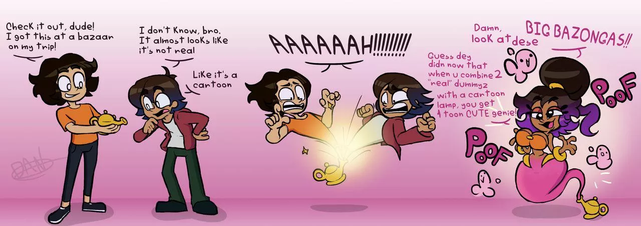 2 Guys to 1 Genie (TG, ID, RC, Fusion, Toonification)