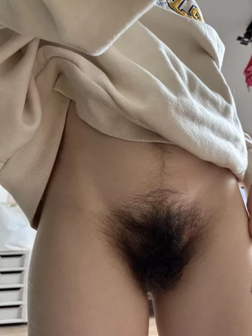 A big hairy pussy is a treasure waiting to be kissed