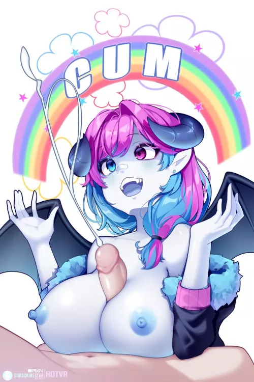 A succubus's favorite treat - cum