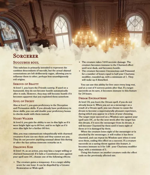 Another sexy subclass, which may clue you in as to what kind of characters I like to play <3