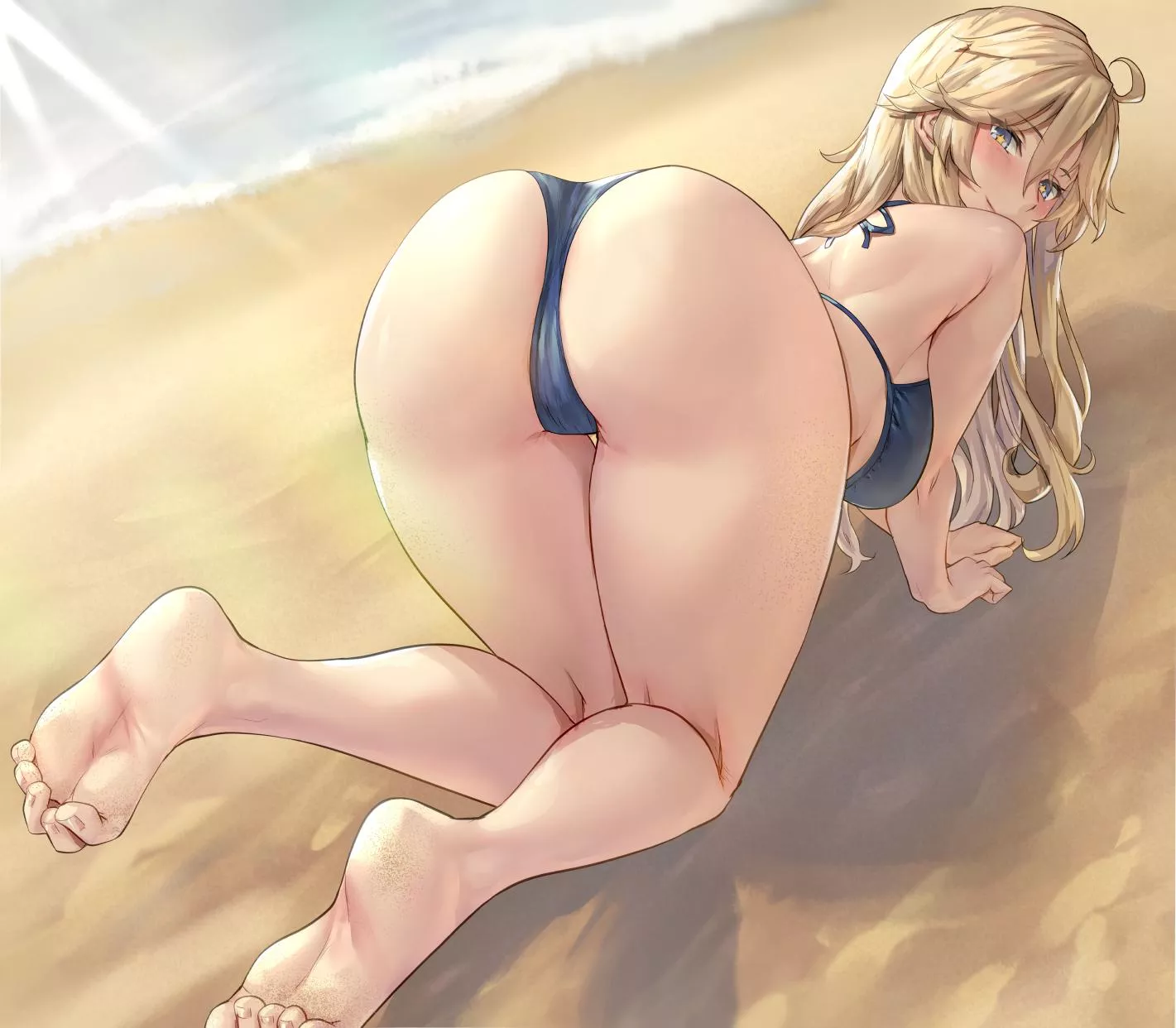 Beach Butt Iowa (Kokuzou) [KanColle]