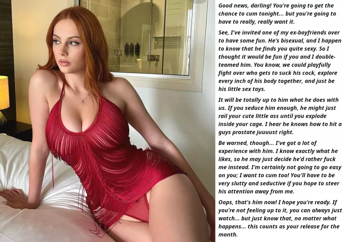 Competing With Your Girlfriend for His Attention (Bisexual)